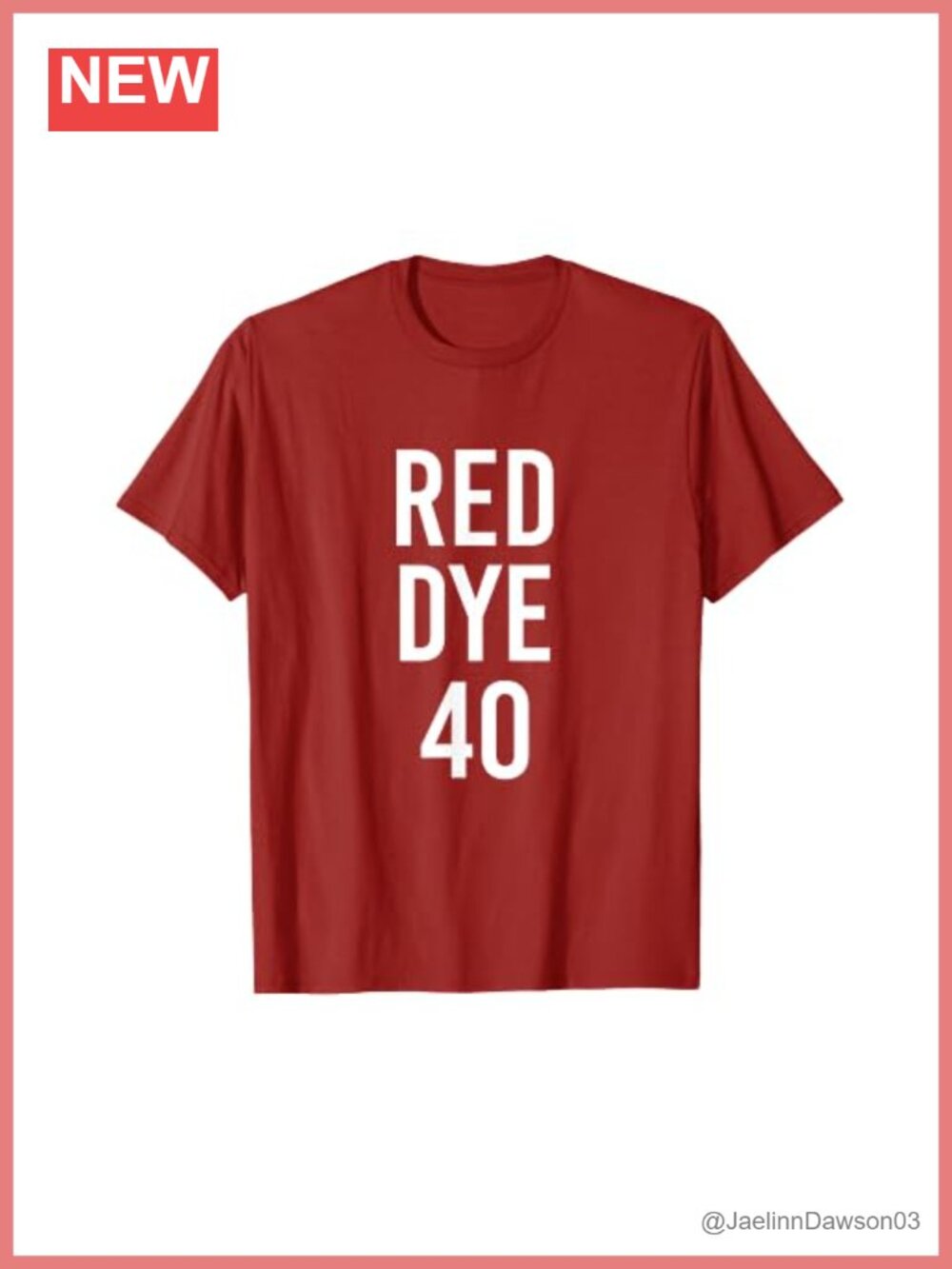 Halloween Costume Red Dye 40 T-Shirt Novelty Tee